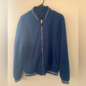 Men’s Blue Zara Varsity/Bomber Jacket